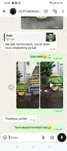 Testimonial Papan Bunga Pernikahan pasar minggu