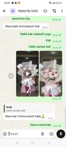 Testimonial Buket Bunga pasar minggu