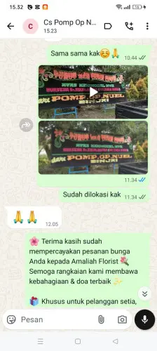 Testimonial Papan Bunga pasar minggu