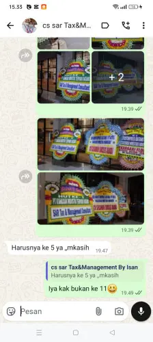 Testimonial Papan Bunga pasar minggu