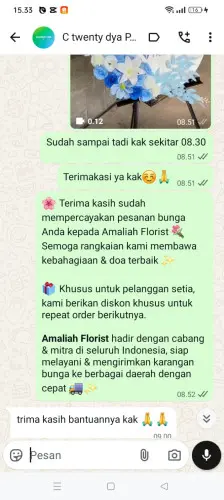 Testimonial Standing Flower pasar minggu