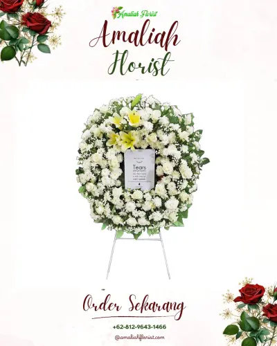 Krans Bunga Duka Cita pasar minggu